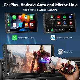 COOCOM Apple CarPlay and Android Auto wired or wireless setup for easy use