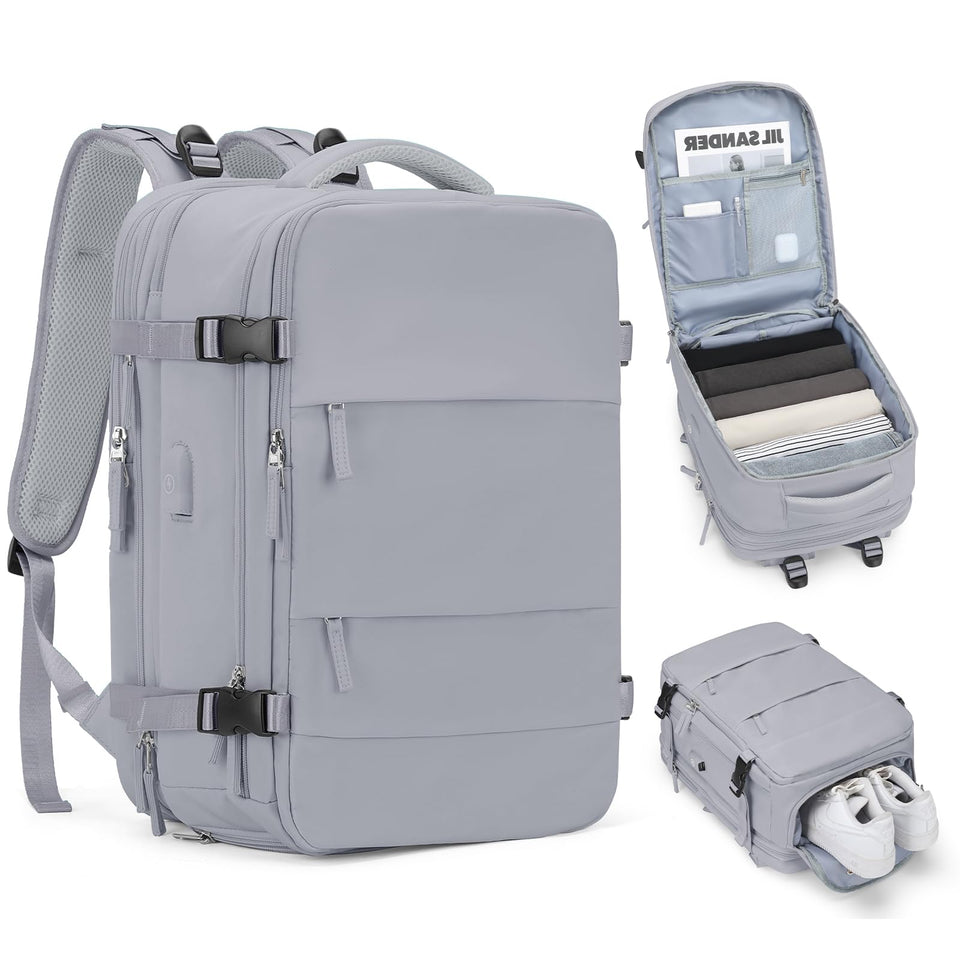 coofay front view showing airline-approved carry-on bag and easy access