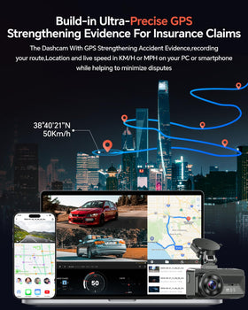 COOLCRAZY dashcam night vision highlights details in low light for safer driving