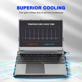 Coolertek cooling pad side view highlighting compact footprint for travel.