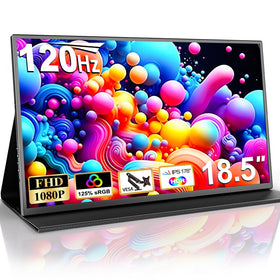 COOLHOOD 18.5-Inch portable monitor front view with vibrant colors for mobile work