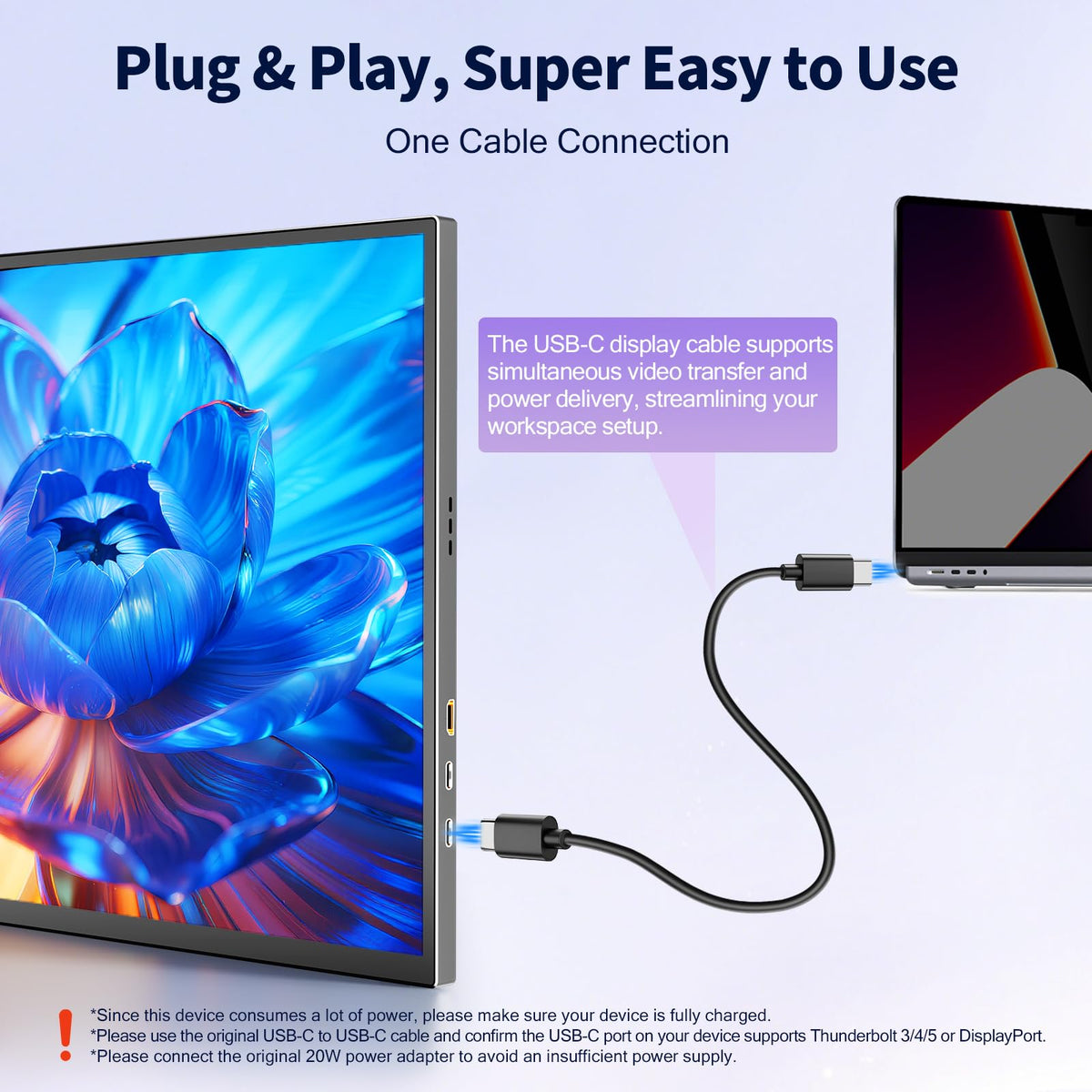 COOLHOOD 18.5-Inch monitor IPS panel offers wide viewing angles and accurate color