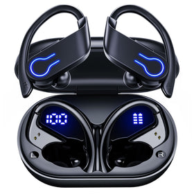 CoolJumper earbuds with LED case display for quick battery status.