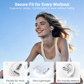 CoolJumper Open Ear Headphones feature ENC and AI Clear Call for clearer conversations.