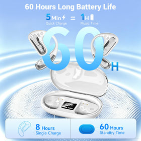 CoolJumper Open Ear Headphones ergonomic ear-hooks provide secure fit during workouts.