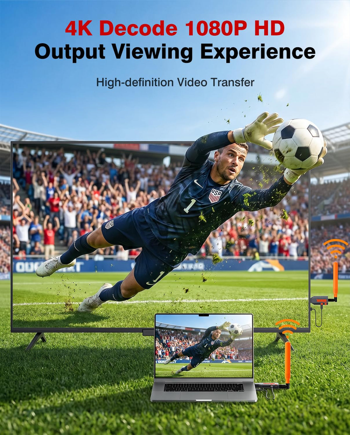 Coolpie 4K input and 1080p output for sharp visuals