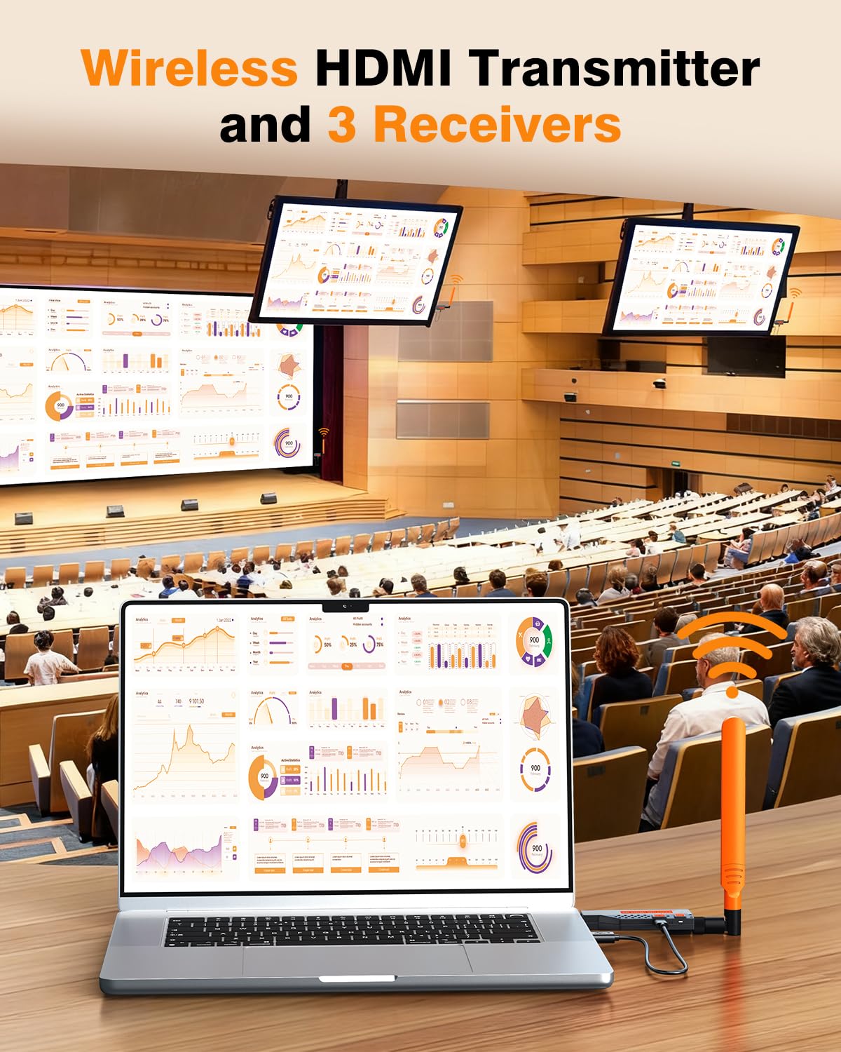 Coolpie triple-receiver pack supports synchronized displays for meetings