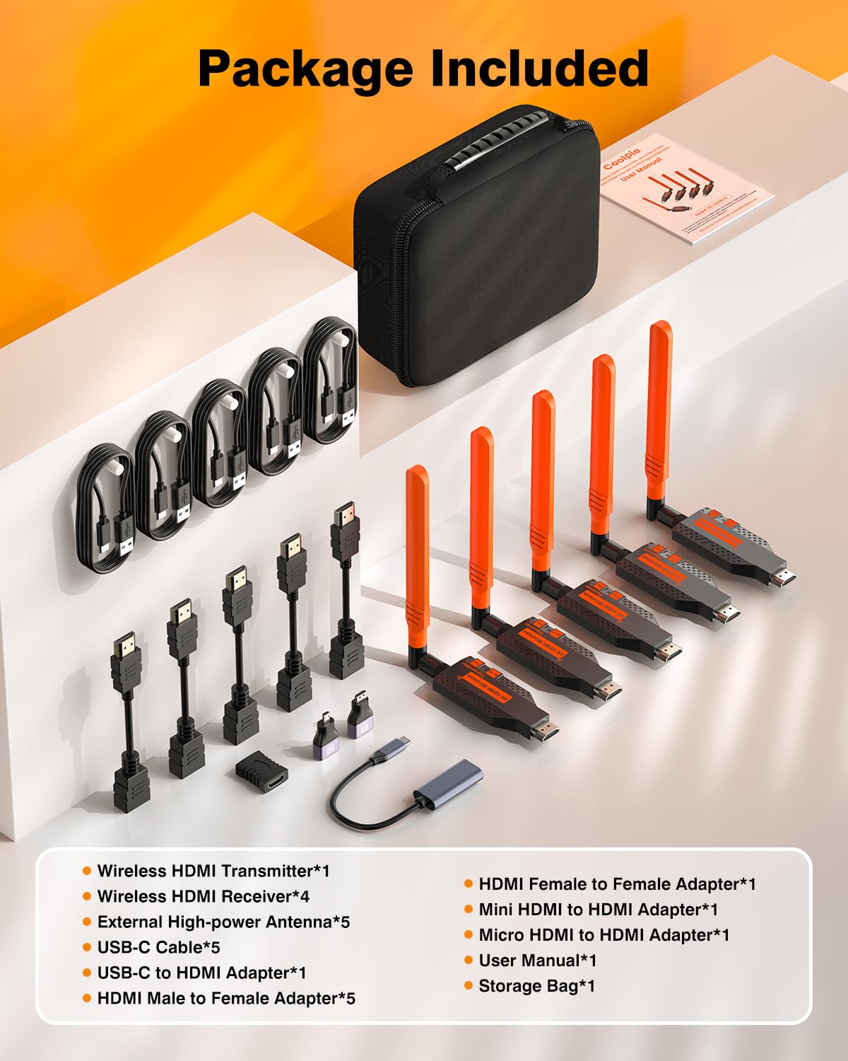 Coolpie storage bag included keeps accessories organized