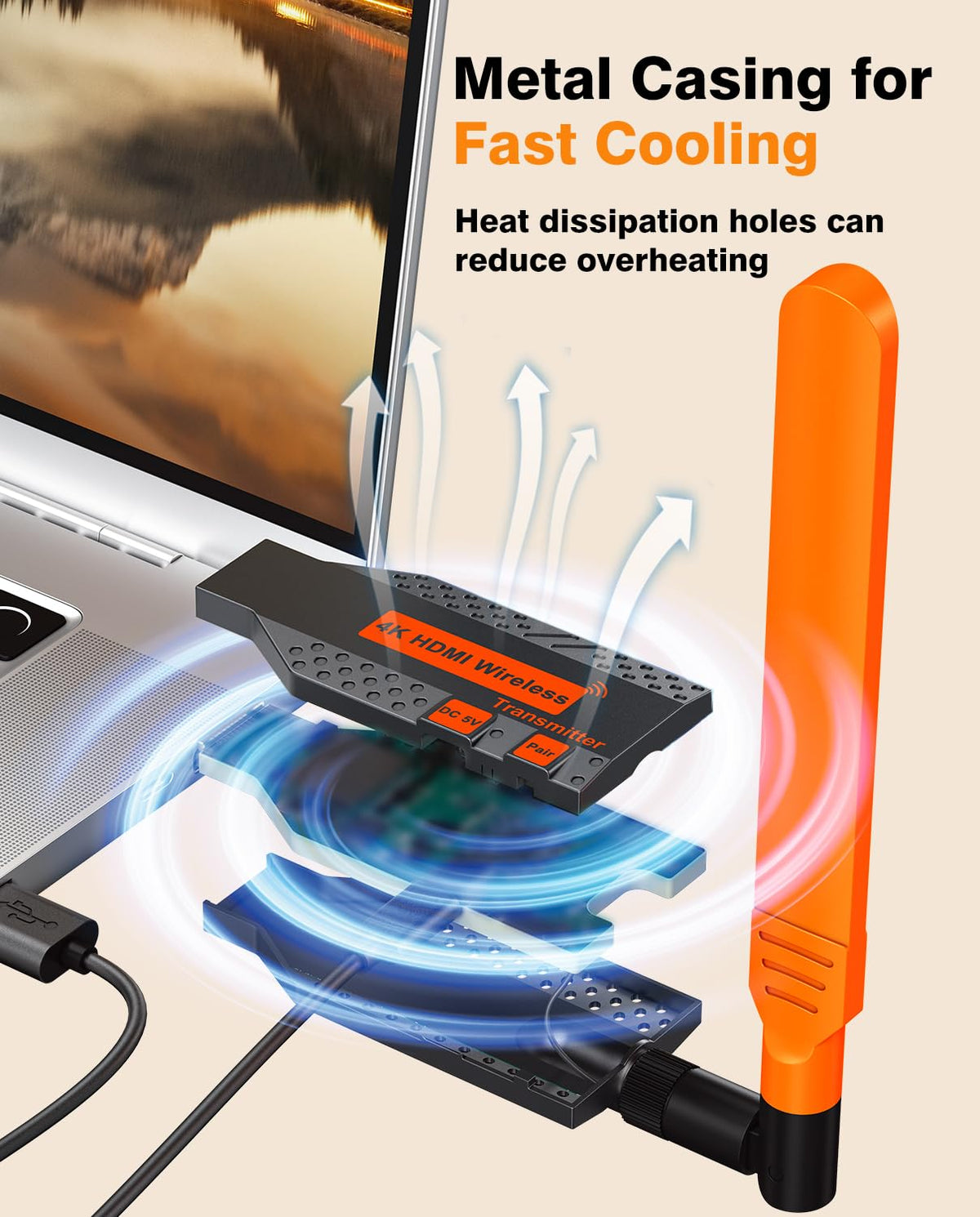 Coolpie ultra-low latency 5-8GHz link ensures smooth video