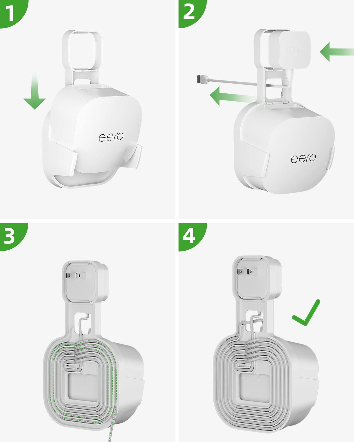 COOLWUFAN eero mount is designed for eero 6 and 6+ compatibility.