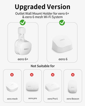 COOLWUFAN eero cord slot design reduces cable clutter.