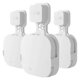 COOLWUFAN eero wall mount bracket closeup showing sturdy construction