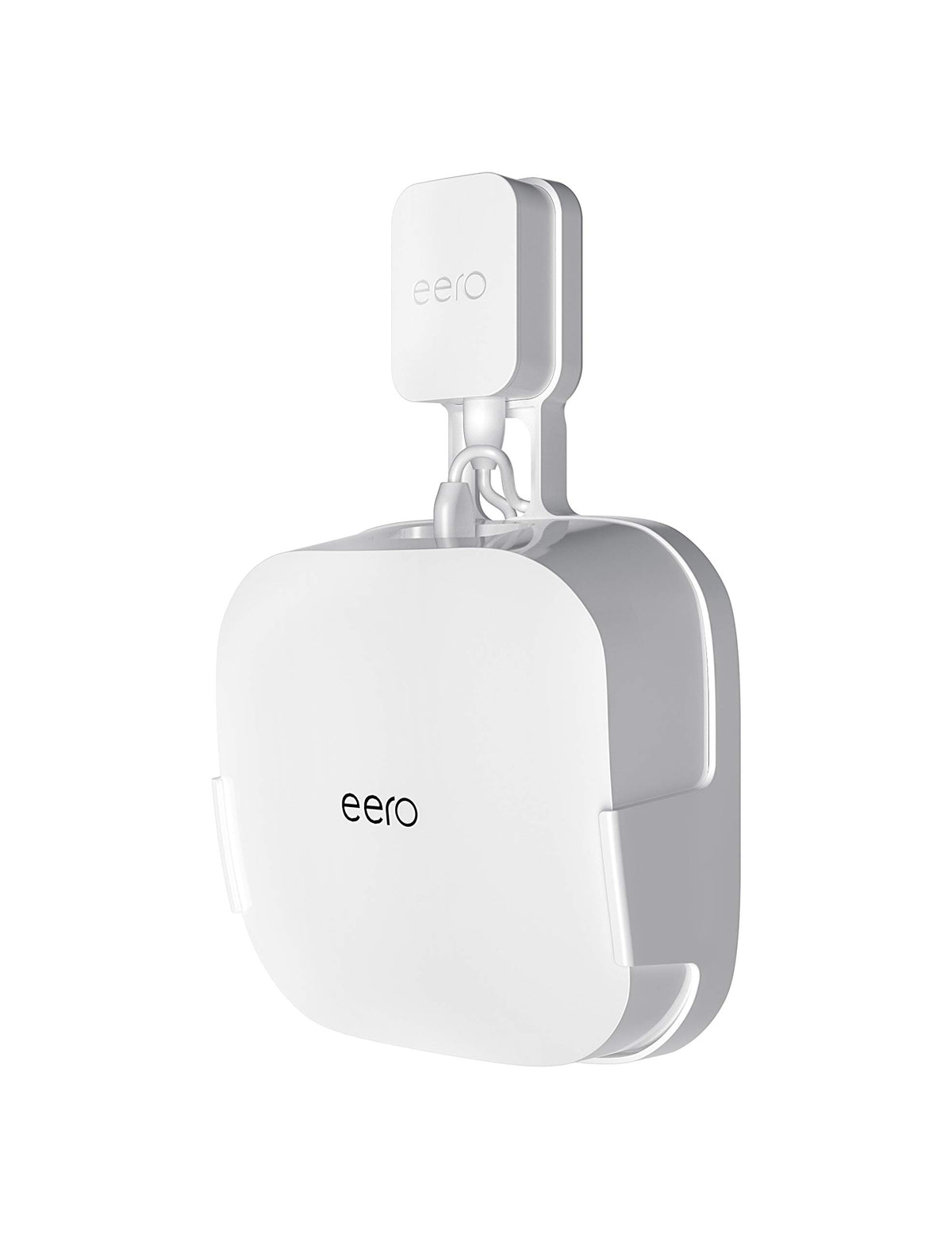 COOLWUFAN front view with eero Pro 6 mounted showing clean look and space saving