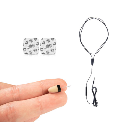 COOMAX front view showing compact hidden earphone and loop, ideal discreet use