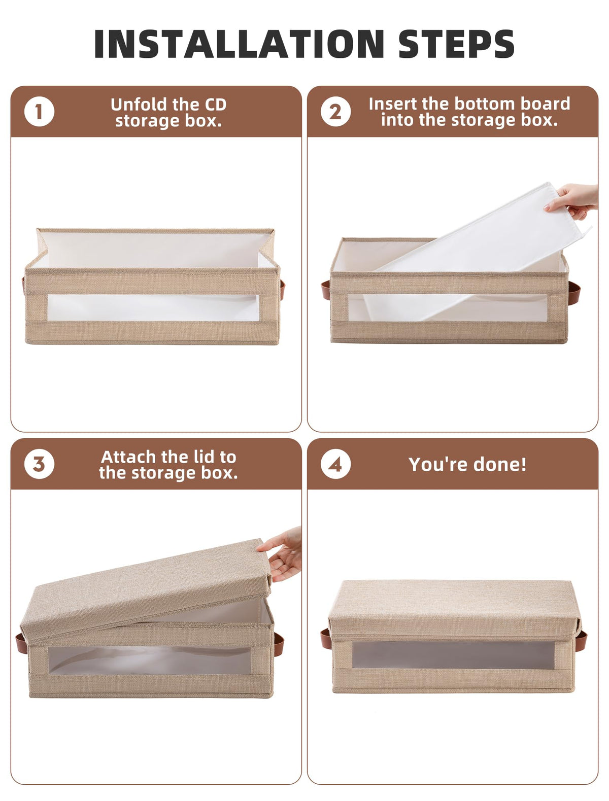 Foldable and stackable design saves space in any room