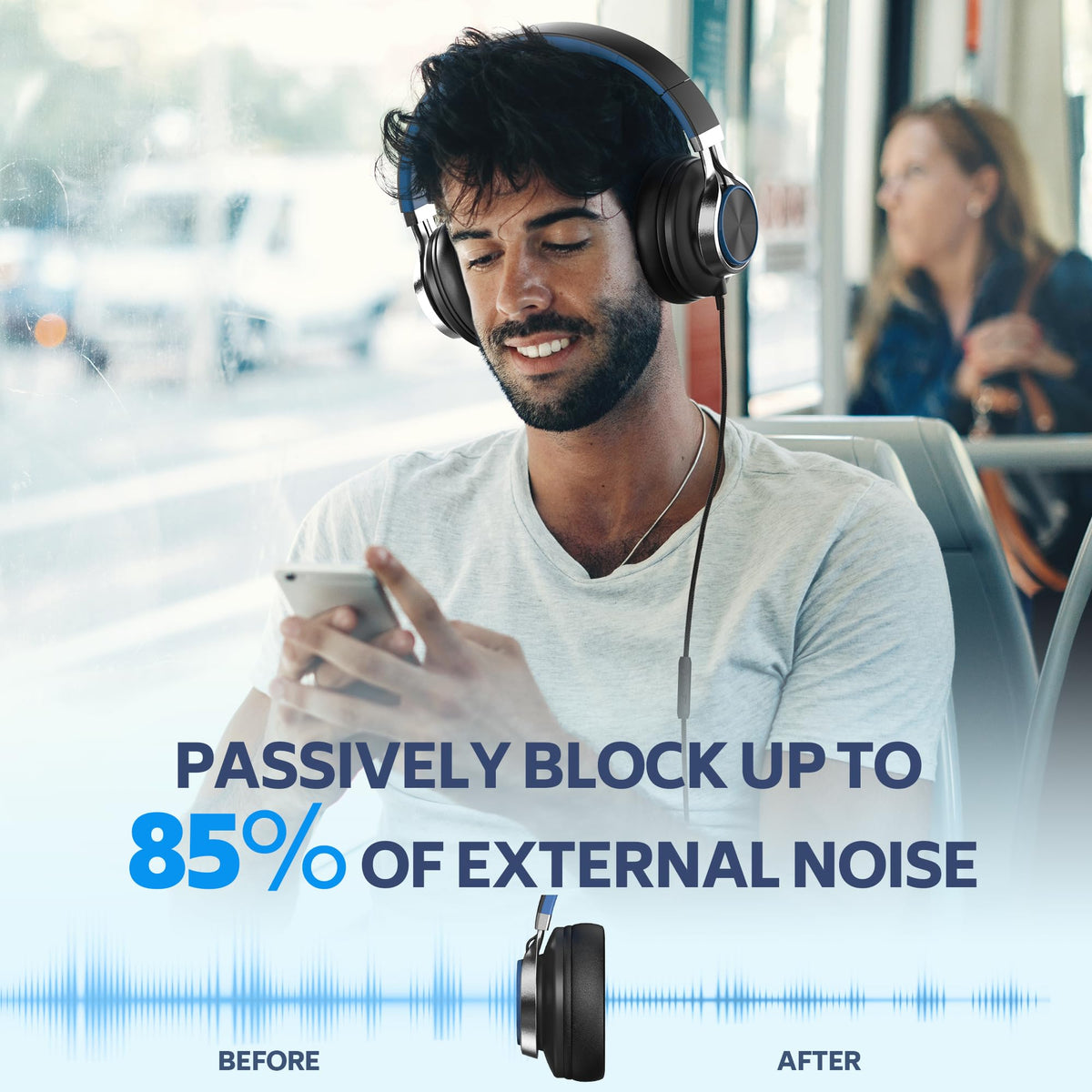COOSII AC01 inline mic and volume controls for call and playback ease