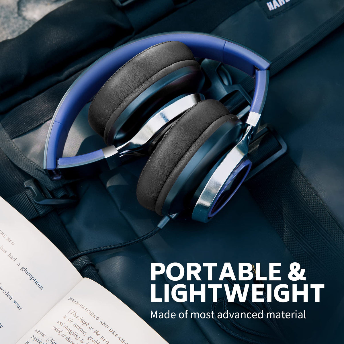 COOSII AC01 on commuter reading device demonstrating noise isolation