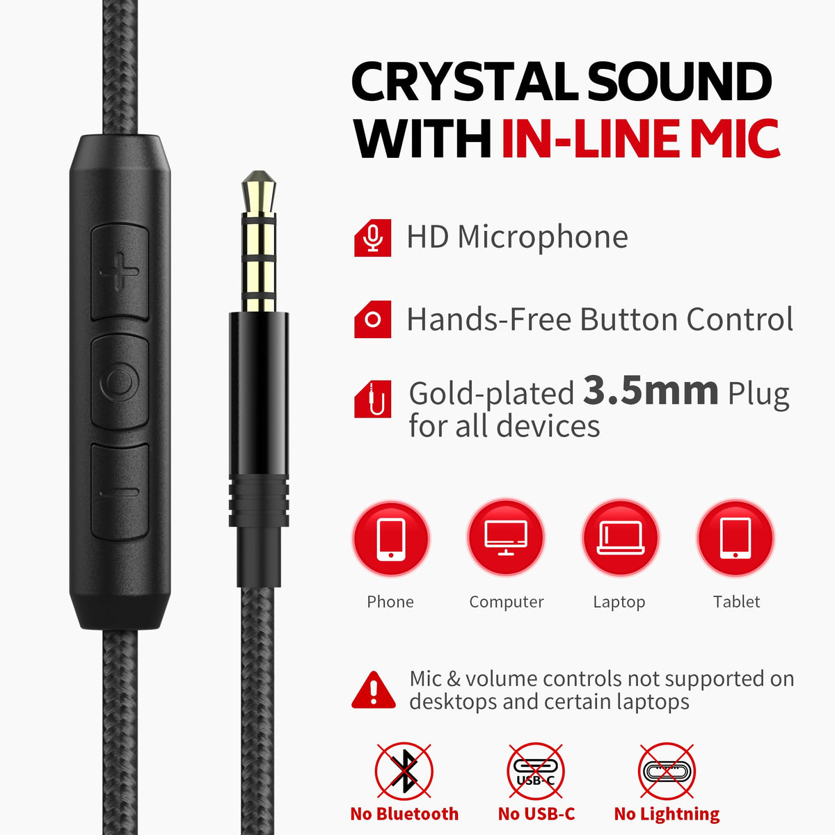 COOSII AC01 microphone detail illustrating built-in HD mic that reduces wind noise