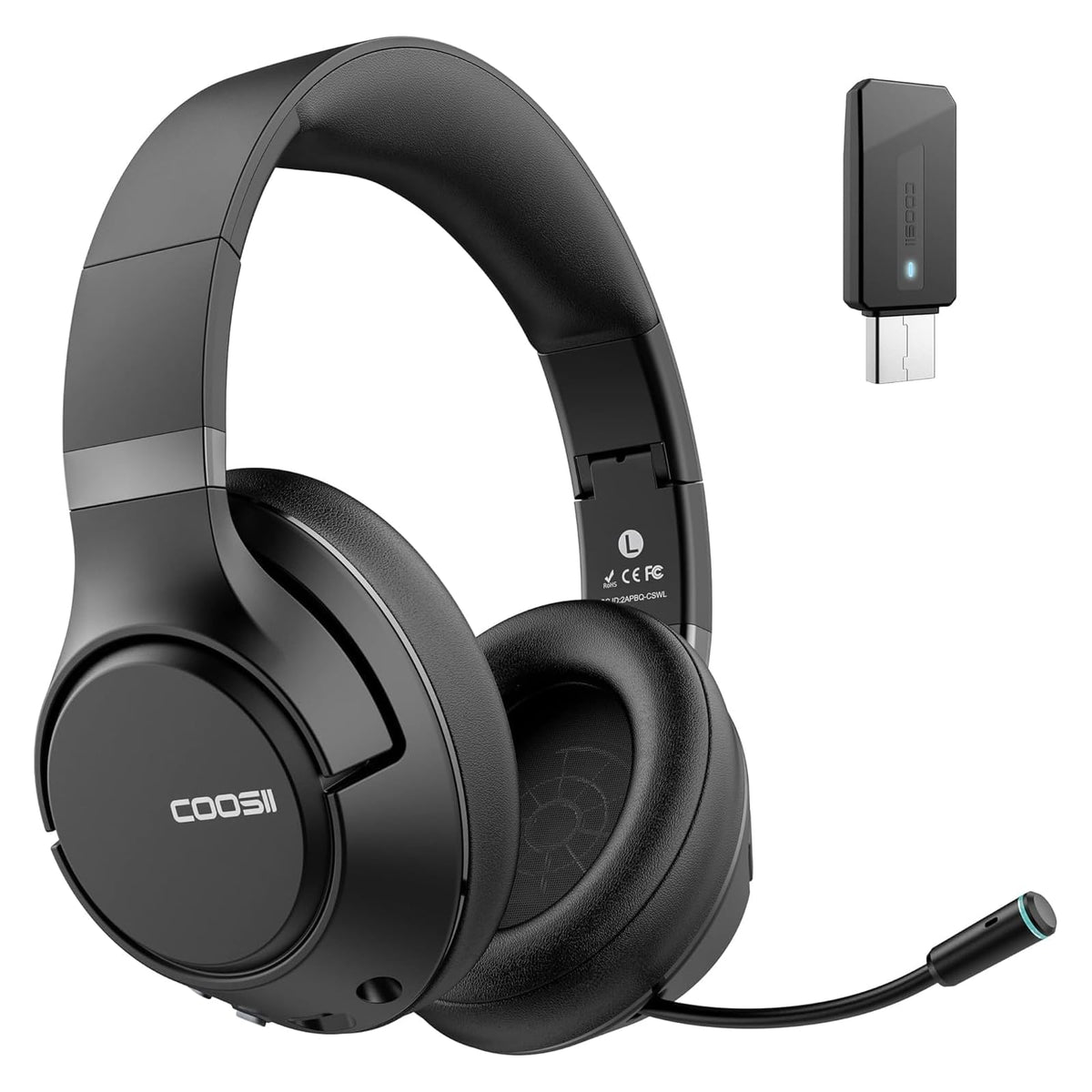 COOSII H300 front profile showing headset shape for professional calls