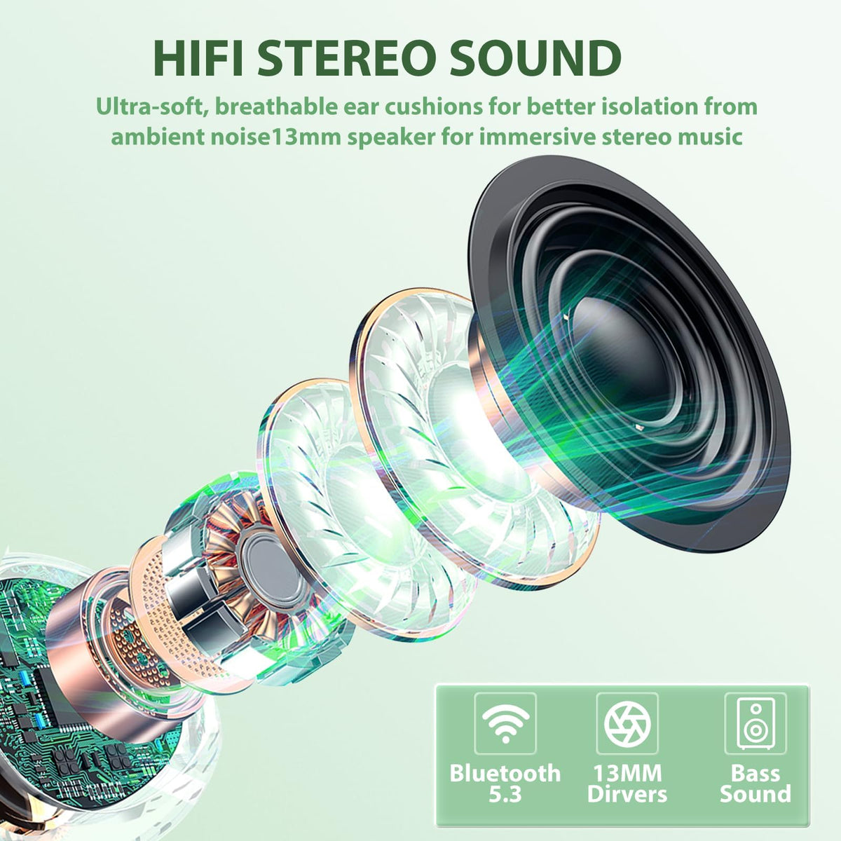 COOTIMOCK cat earbuds 30H playtime supports long study sessions and commutes.