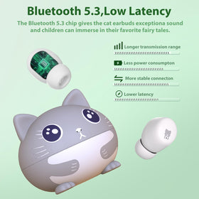 COOTIMOCK cat earbuds passive noise cancellation reduces background distractions.