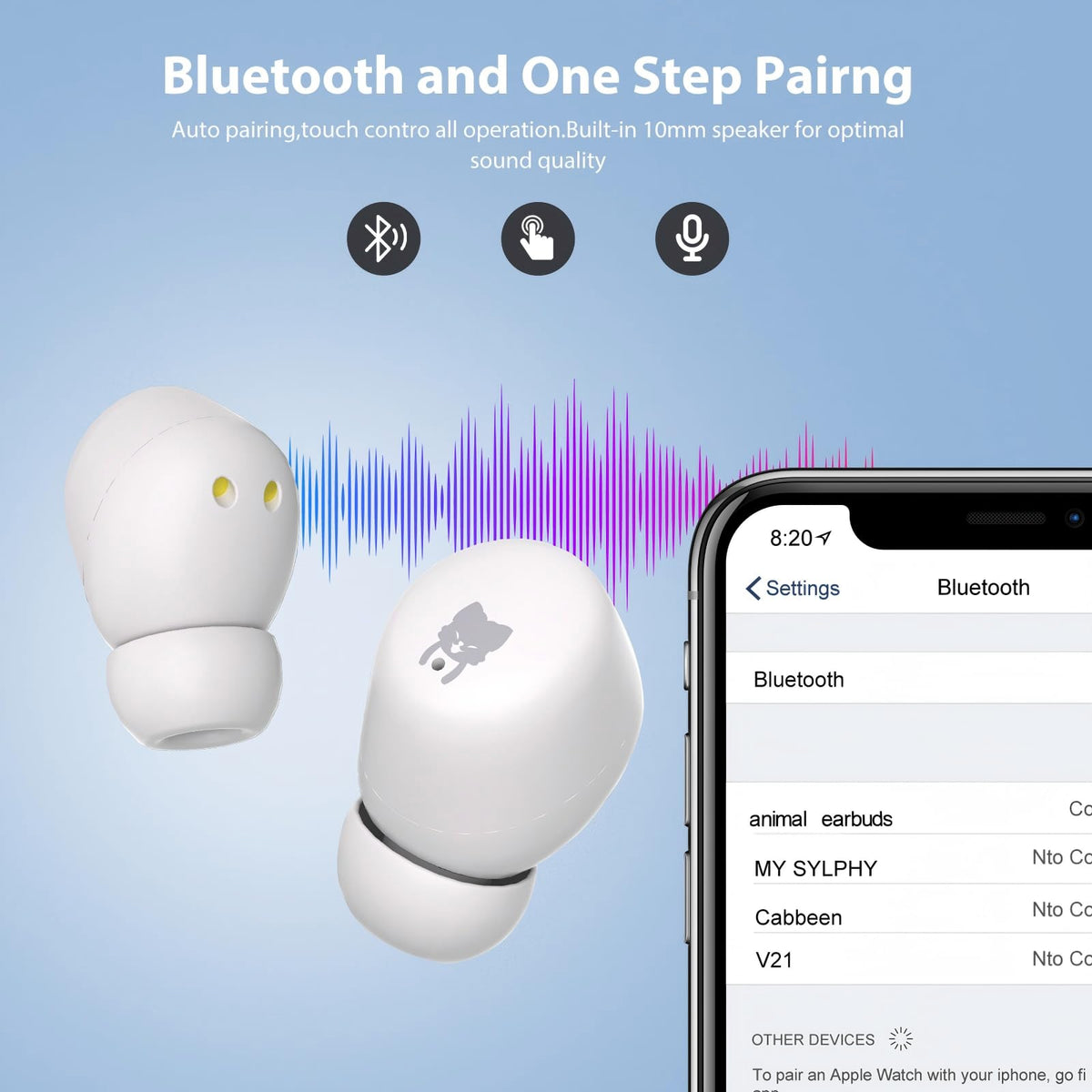 COOTIMOCK Kids Earbuds 10mm driver delivers clear balanced sound