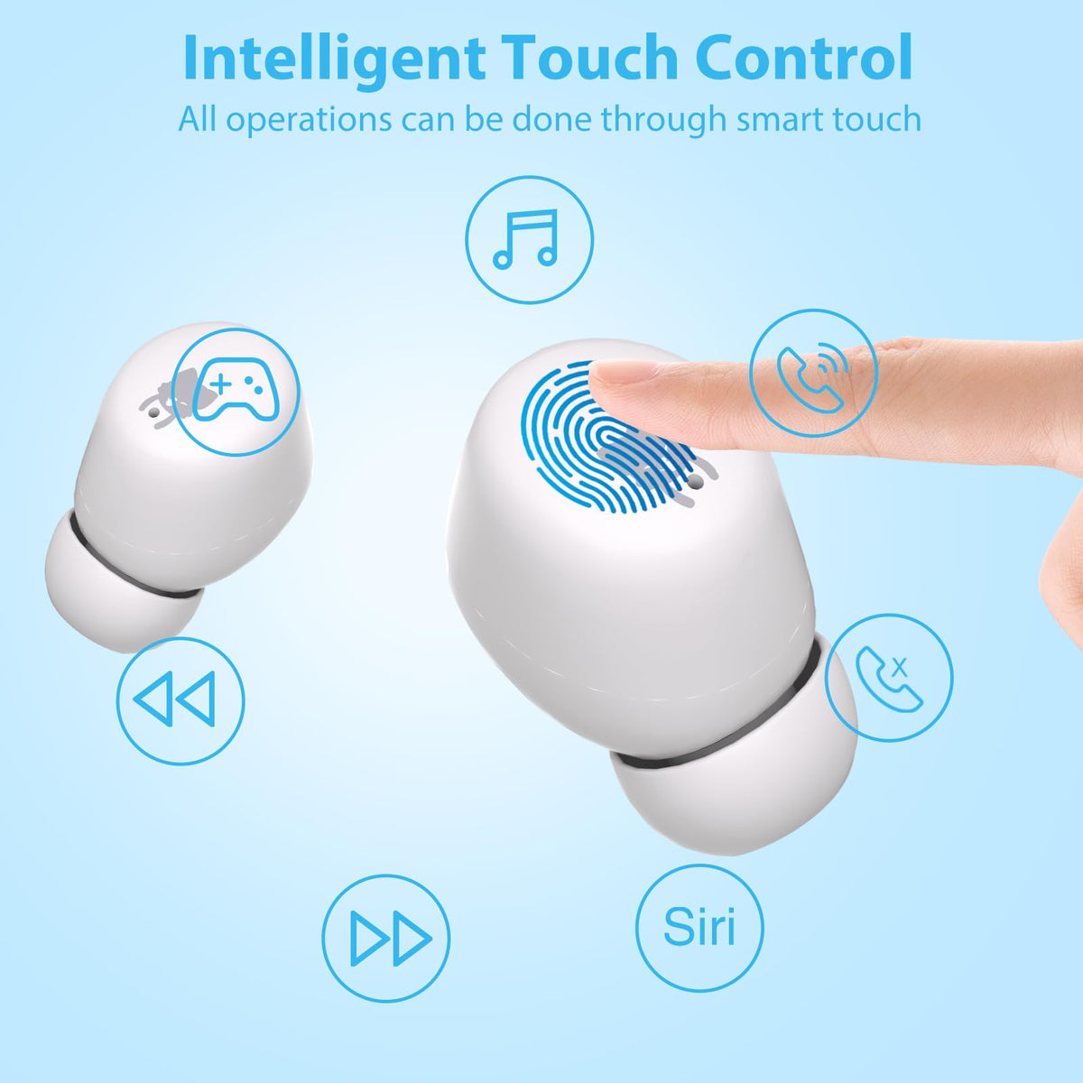 COOTIMOCK Kids Earbuds provide up to 30 hours with the charging case