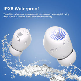 COOTIMOCK Kids Earbuds with built‑in mic and touch controls for easy calls