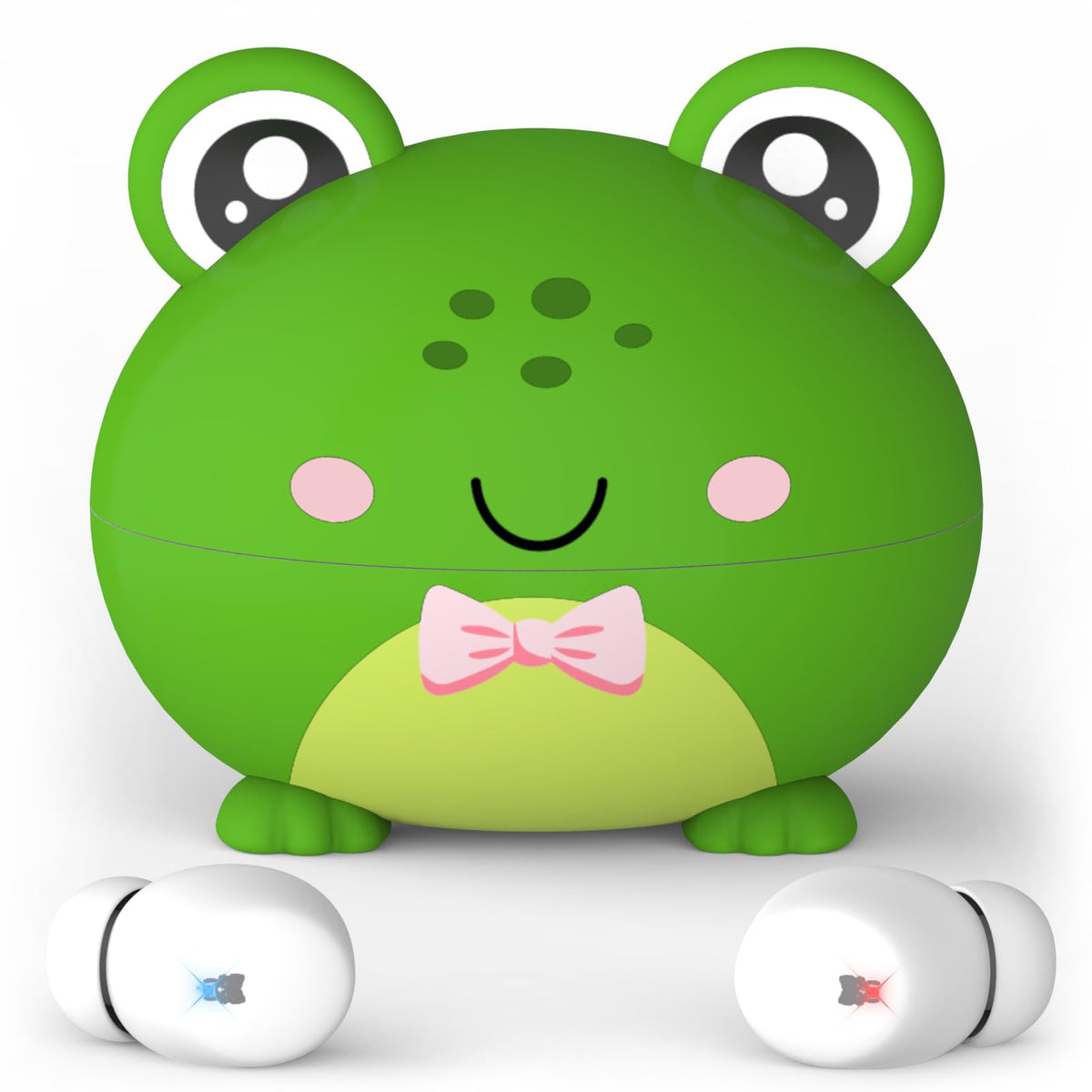 COOTIMOCK Kids earbuds with frog design for playful comfort