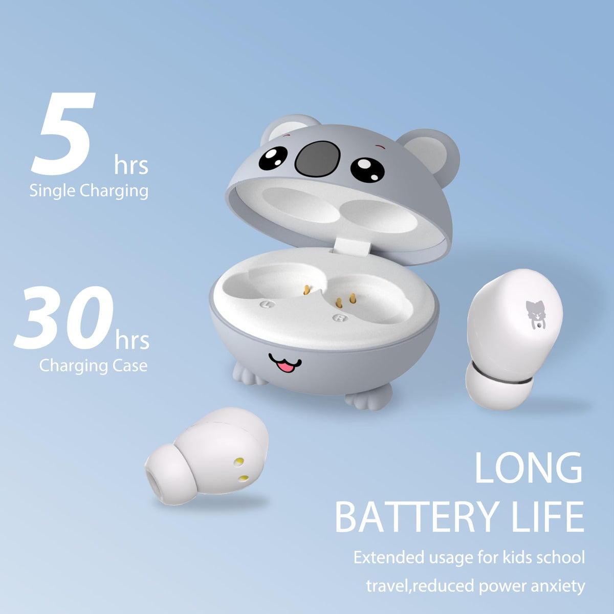 COOTIMOCK Kids Earbuds HD microphone for crisp calls and online classes