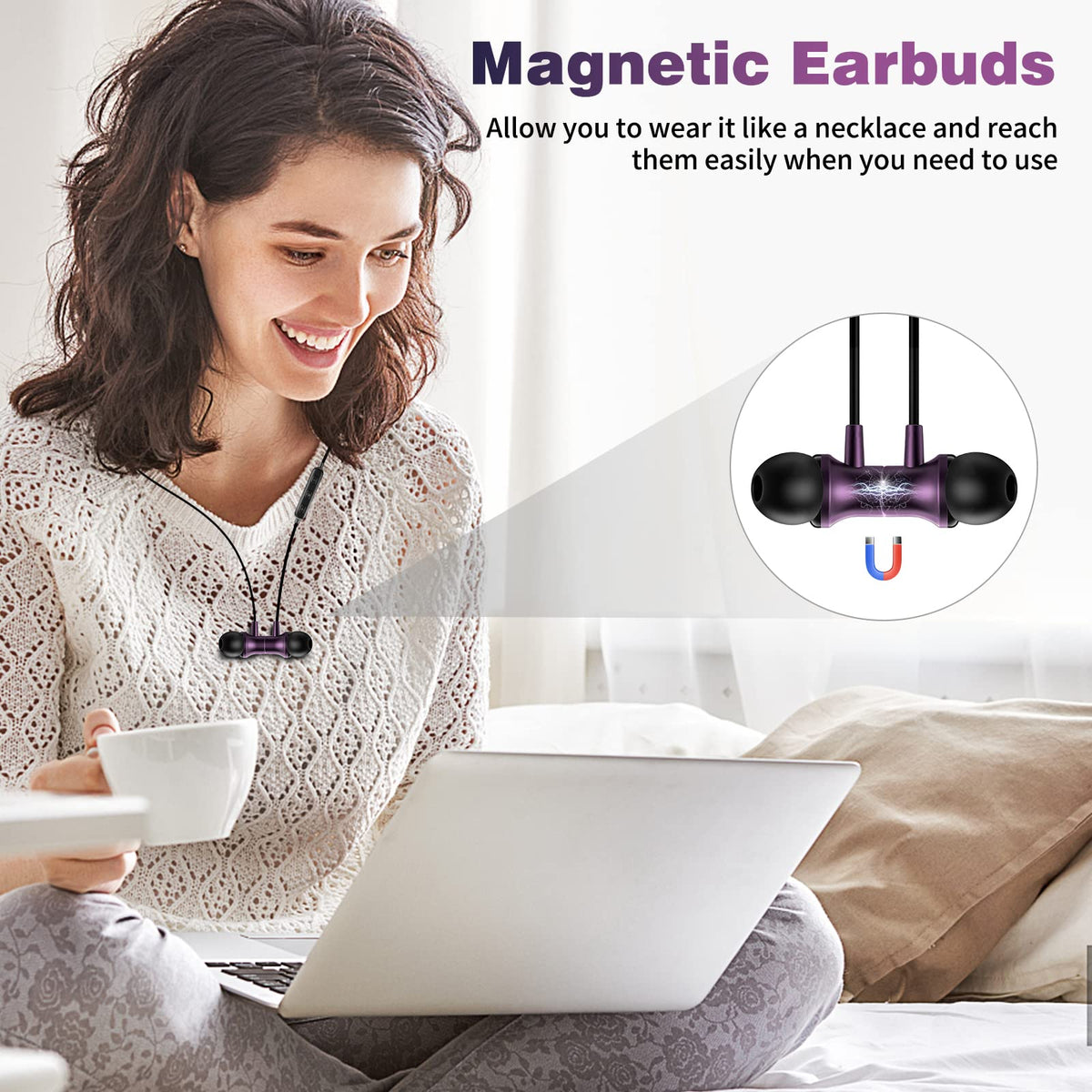 COOYA earbud inserted showing silicone tip comfort and secure fit benefit