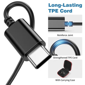 COOYA cable length shown beside ruler for flexible 3.9 ft movement