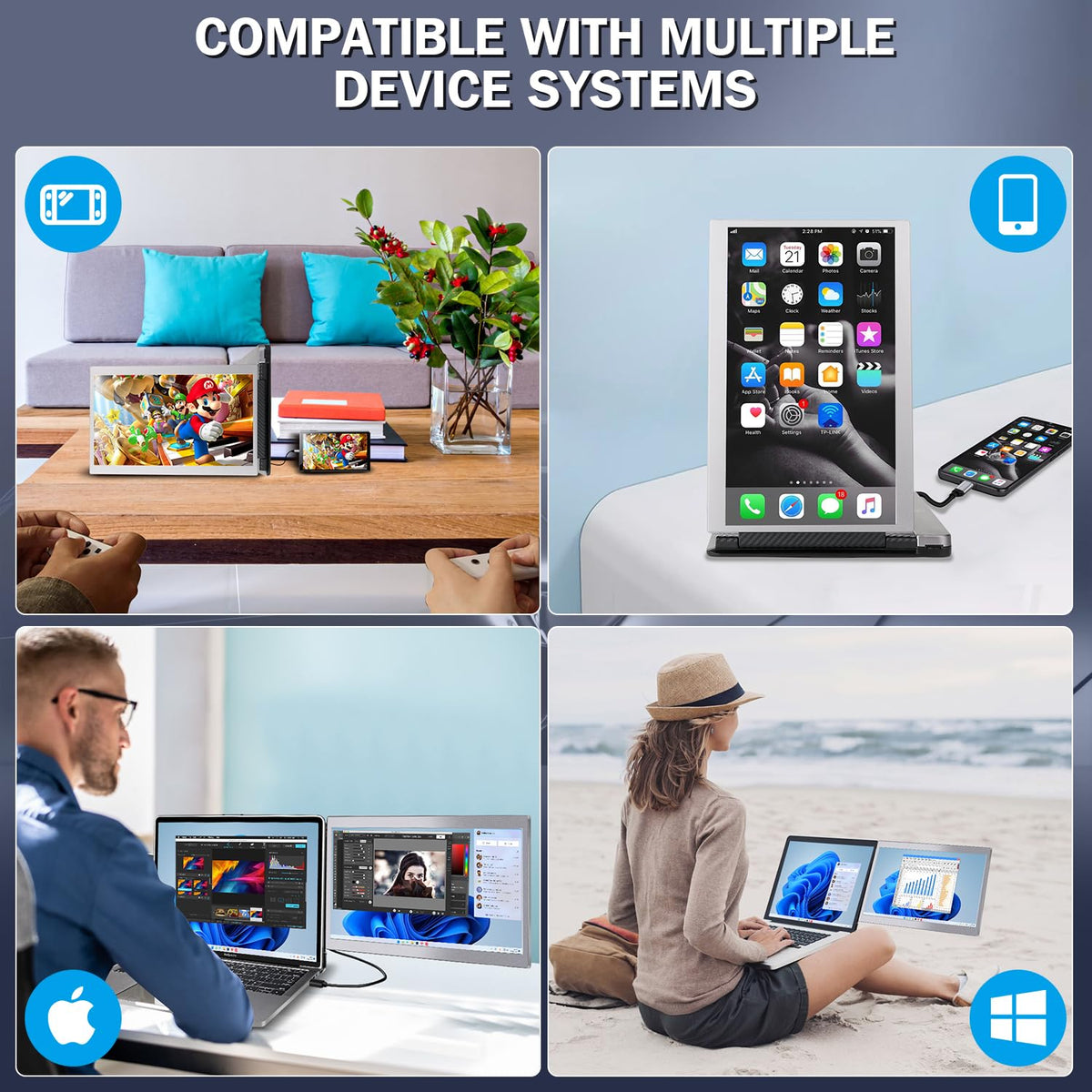 CopGain P1M protective aluminum PU padding supports safe portability