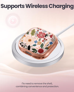 Coralogo AirPods 4 beige-pattern case offers lightweight daily protection.