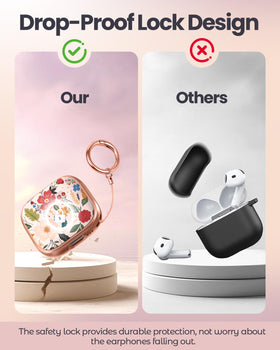 Coralogo AirPods 4 hard-shell case delivers scratch and impact resistance.