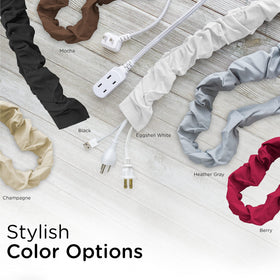 Cordinate cord cover with hook-and-loop closure enables quick installation