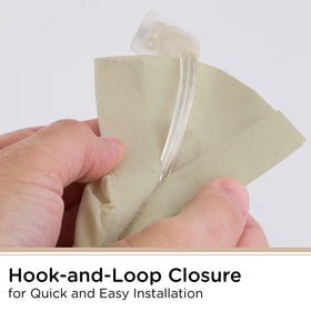 Cordinate cord cover on chandelier chain hides cables with minimal intrusion
