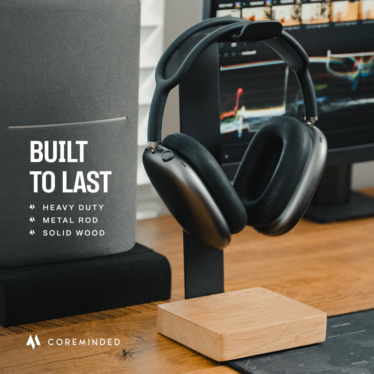COREMINDED AirPods Max-compatible stand fits premium wireless headphones