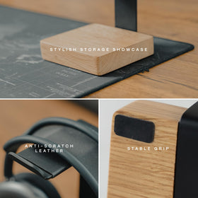 COREMINDED wooden plate offers extra storage to reduce desk clutter