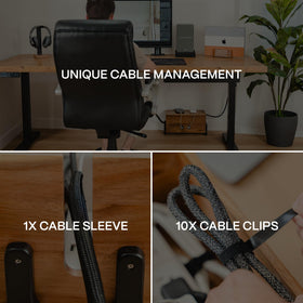 COREMINDED box with power strip and chargers inside for safer cable management