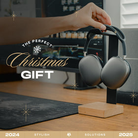 COREMINDED premium craftmanship headphone stand elevates desk aesthetics