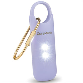 CoreMuse personal alarm with 130dB siren for night safety