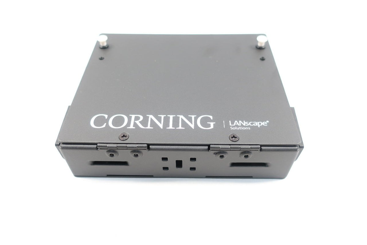 Corning SPH-01P cable entry detail showing secure routing benefit