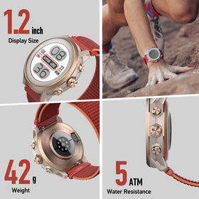 COROS APEX 2 nylon band offers lightweight comfort during long rides