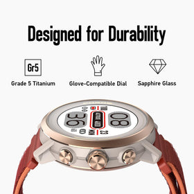 COROS APEX 2 pink titanium cover highlighting premium build and protection