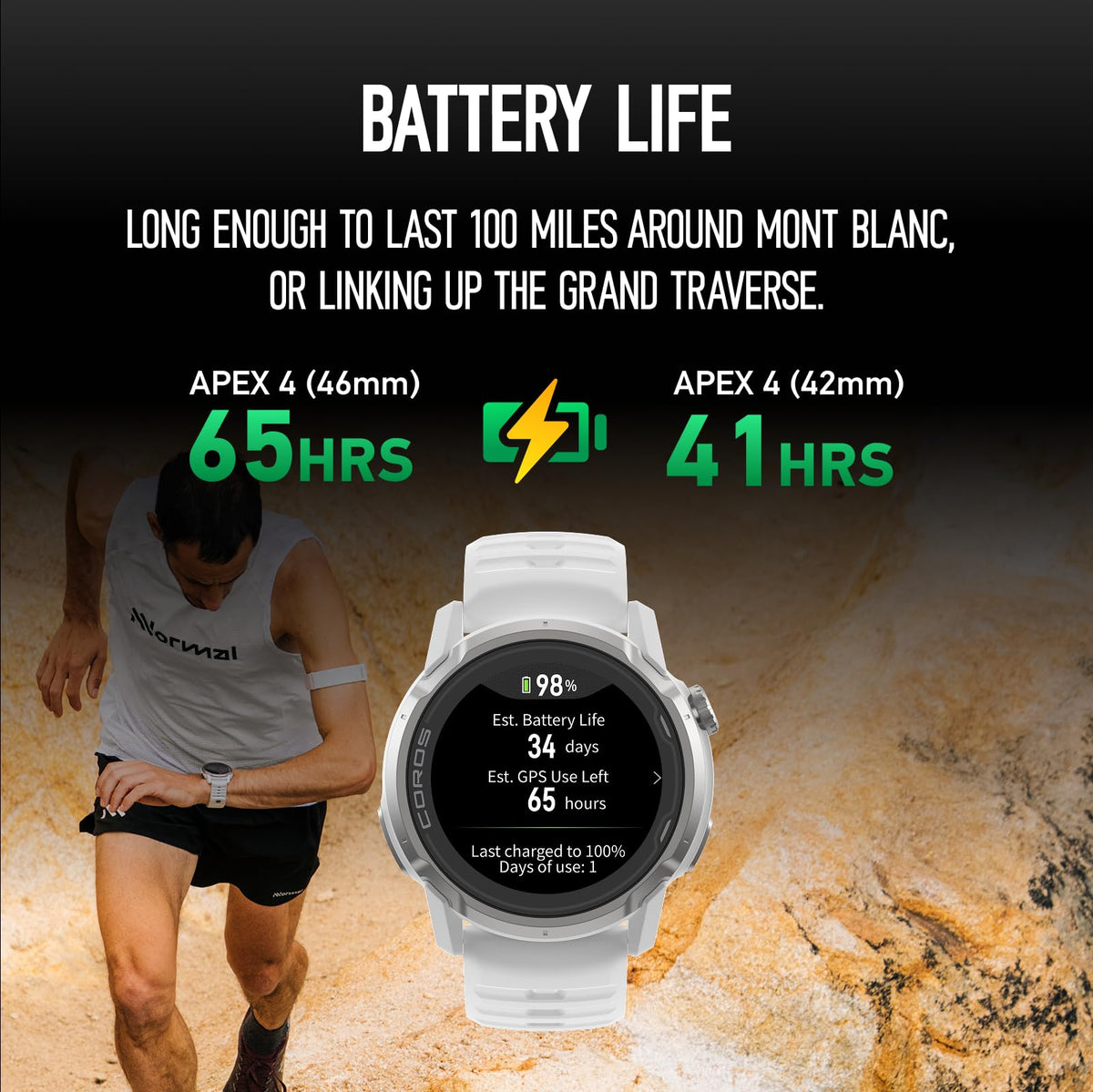 COROS APEX 4 global maps with turn-by-turn navigation on screen