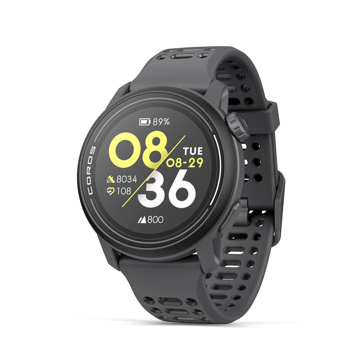 COROS PACE 3 front view highlights ultra-light design for long runs.