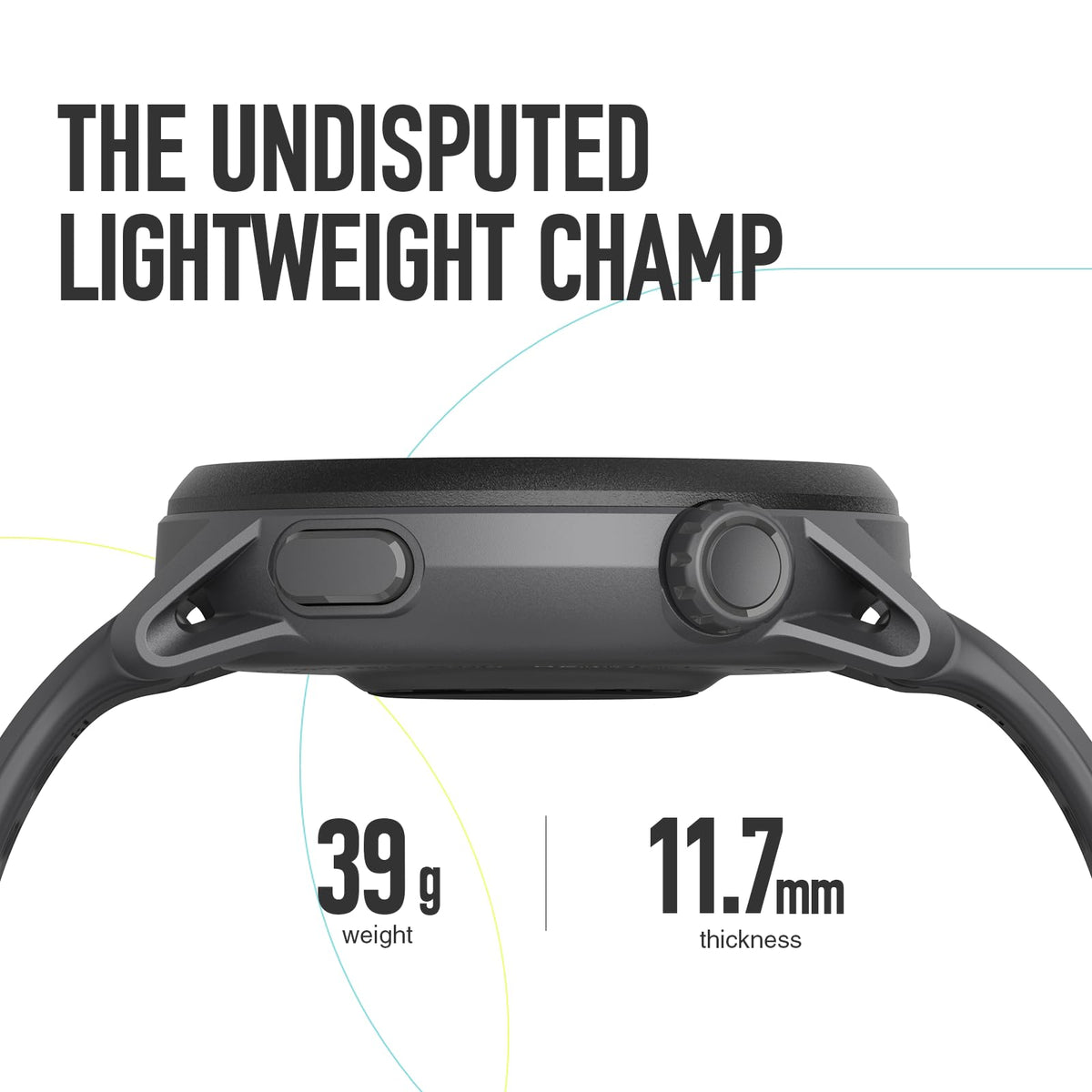 COROS PACE 3 nylon band side view for comfortable daily wear.