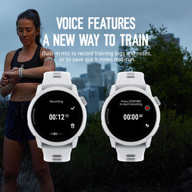COROS PACE 4 tactile crown and buttons for quick navigation during runs.