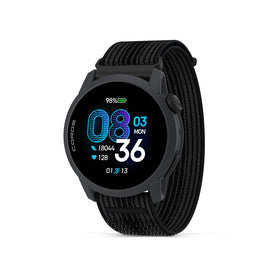 COROS PACE 4 front view with AMOLED display for clear outdoor readability.